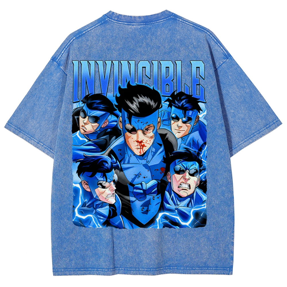 Invincible Unisex Fit Washed T-Shirt 2503010120