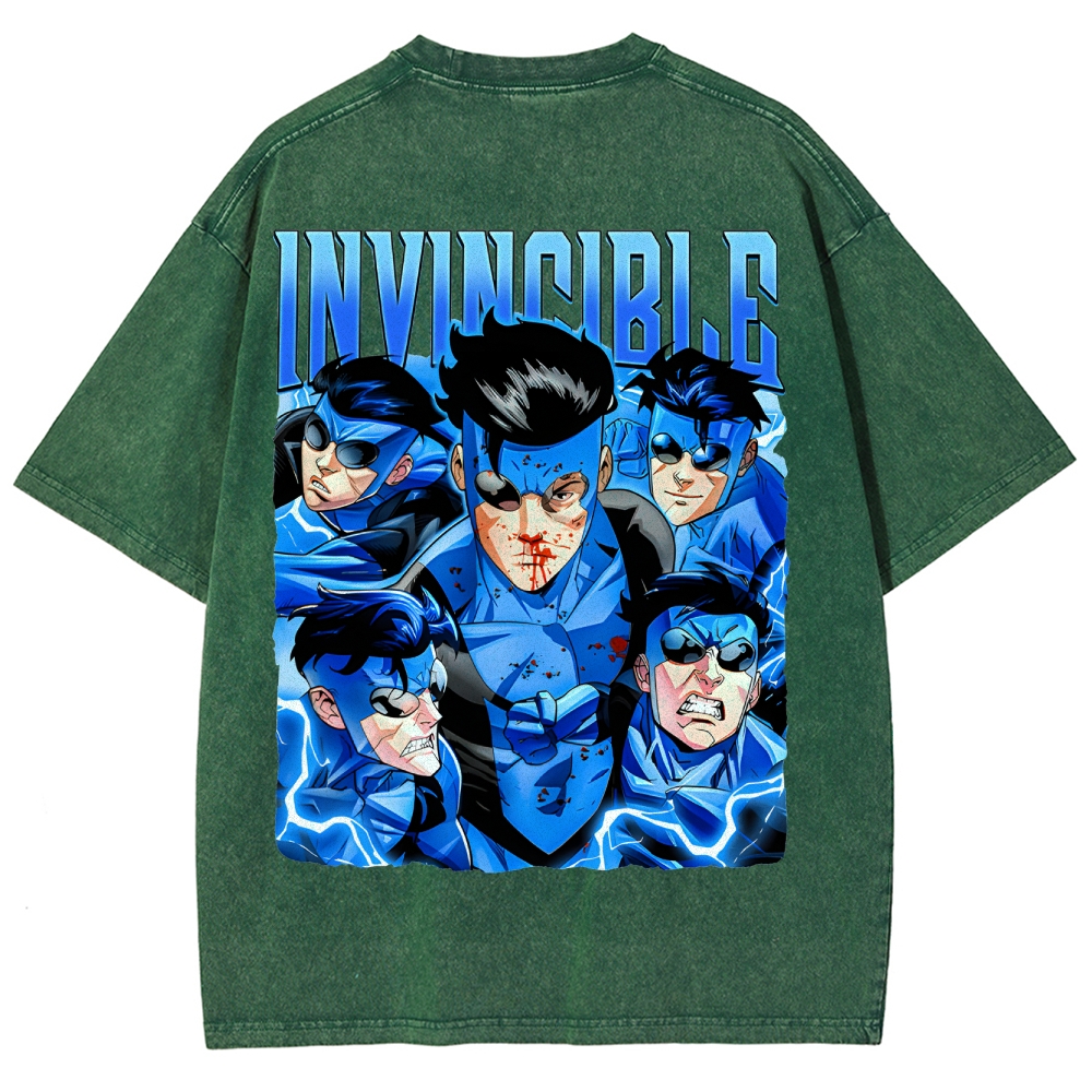 Invincible Unisex Fit Washed T-Shirt 2503010120