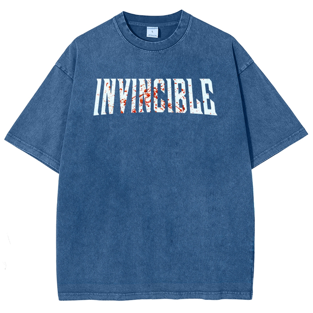 Invincible Unisex Fit Washed T-Shirt 2503010122