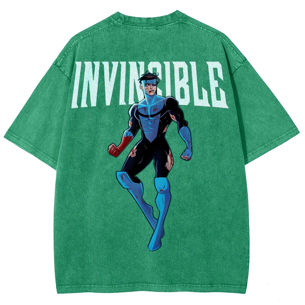 Invincible Unisex Fit Washed T-Shirt 2503010122