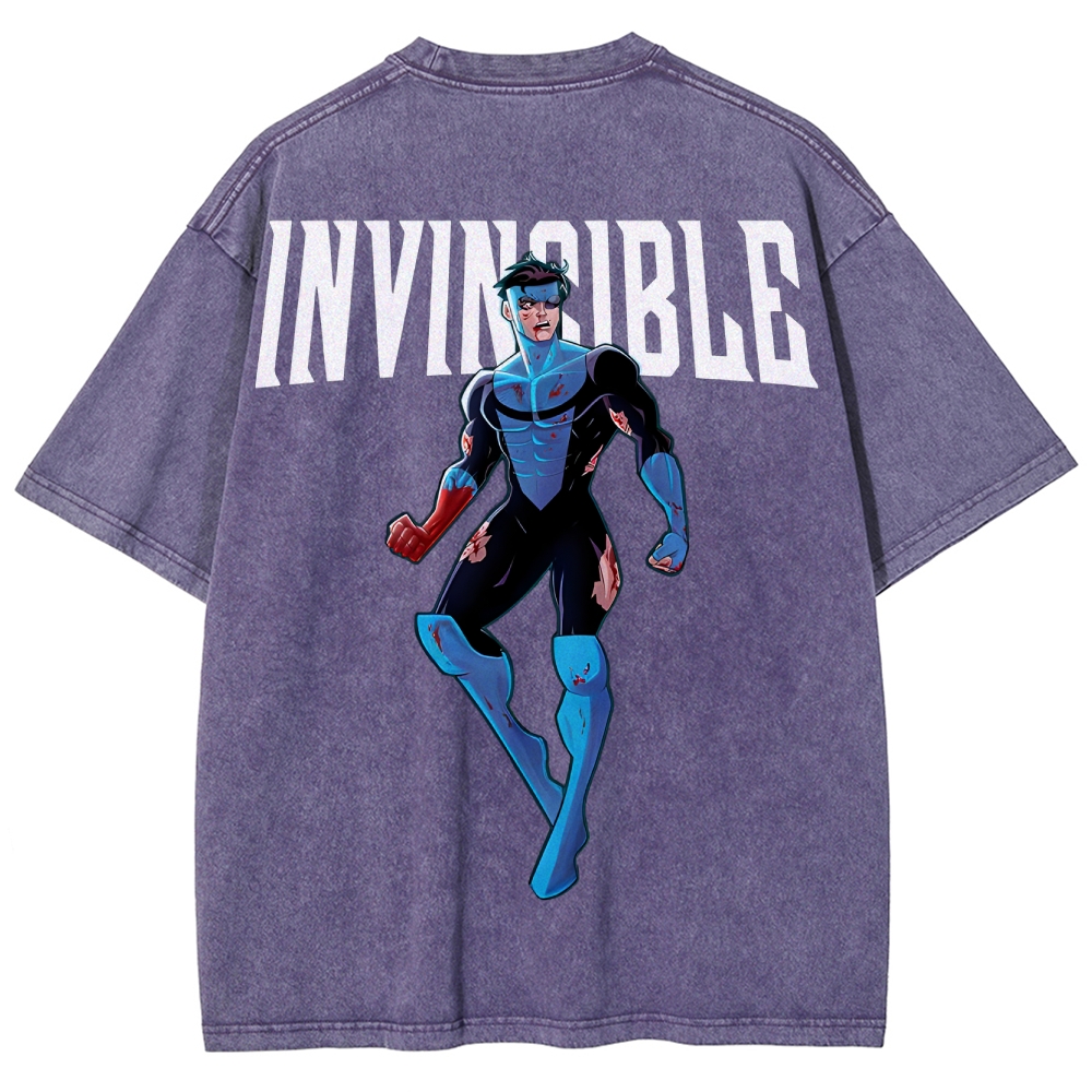 Invincible Unisex Fit Washed T-Shirt 2503010122