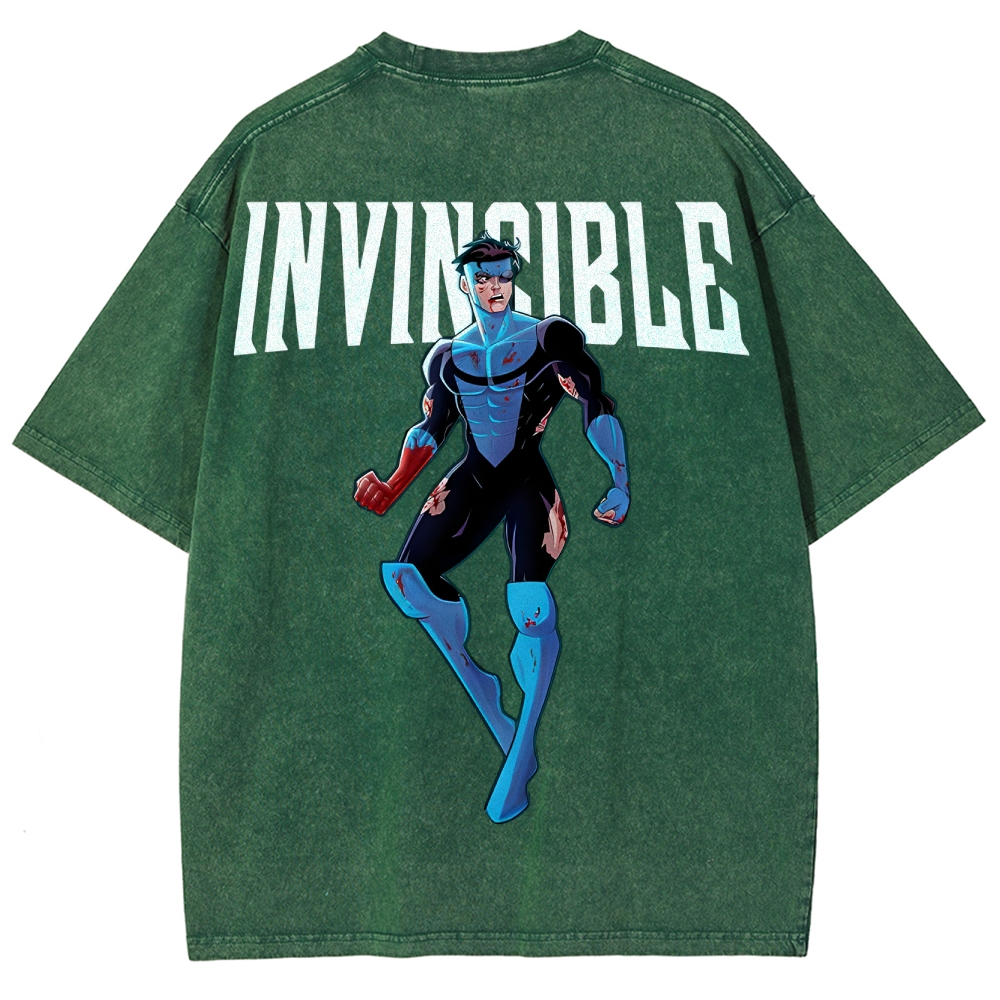 Invincible Unisex Fit Washed T-Shirt 2503010122