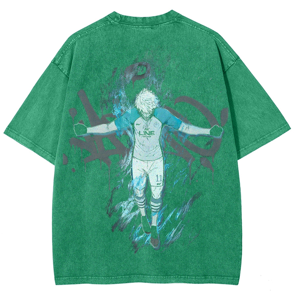 Blue Lock Unisex Fit Washed T-Shirt 2503010130