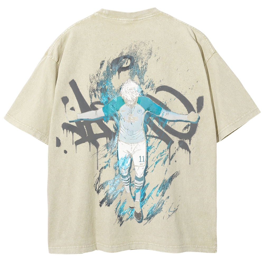 Blue Lock Unisex Fit Washed T-Shirt 2503010130