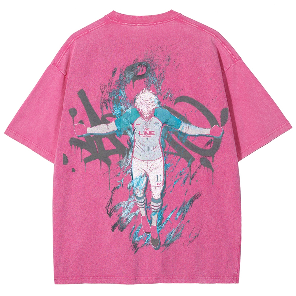 Blue Lock Unisex Fit Washed T-Shirt 2503010130