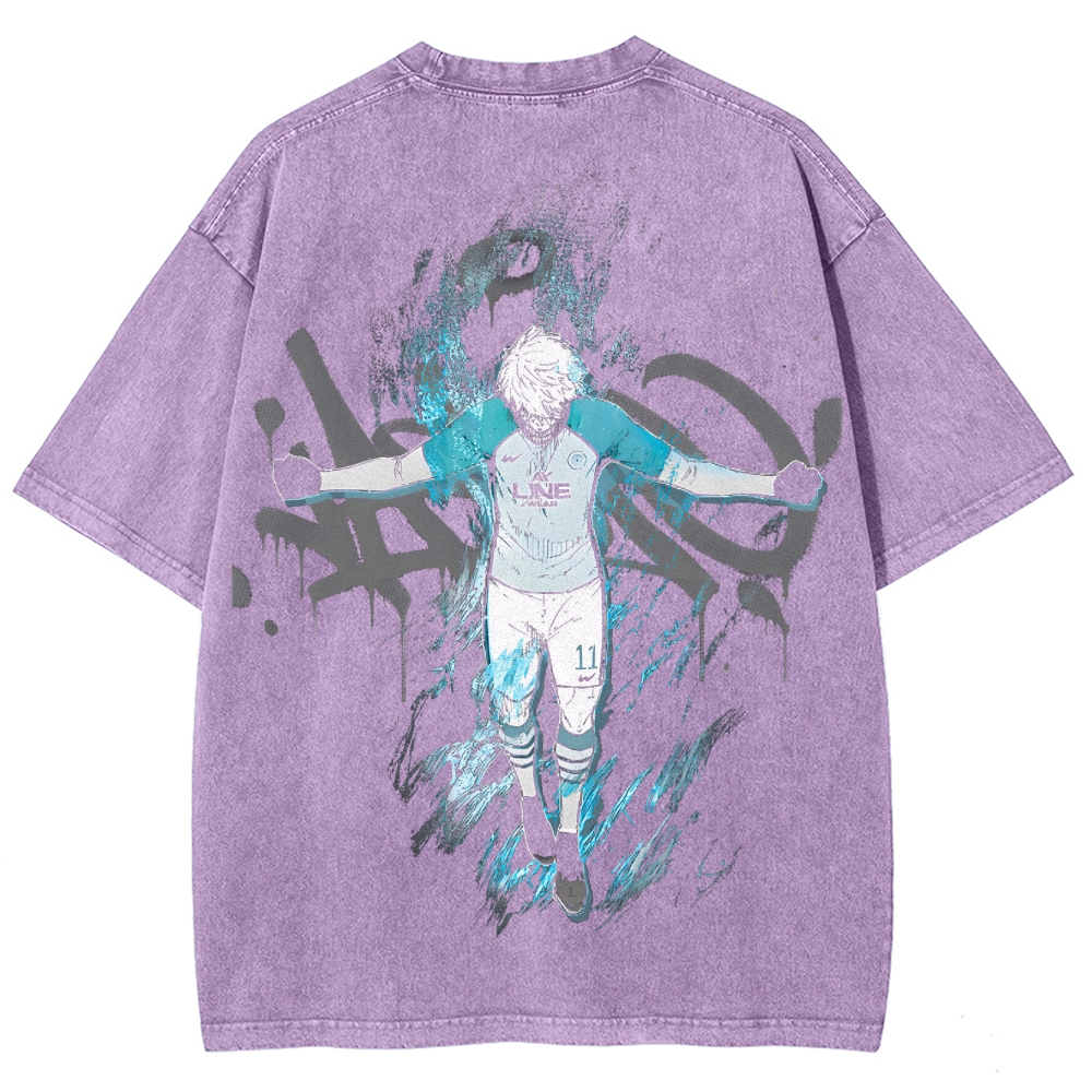 Blue Lock Unisex Fit Washed T-Shirt 2503010130