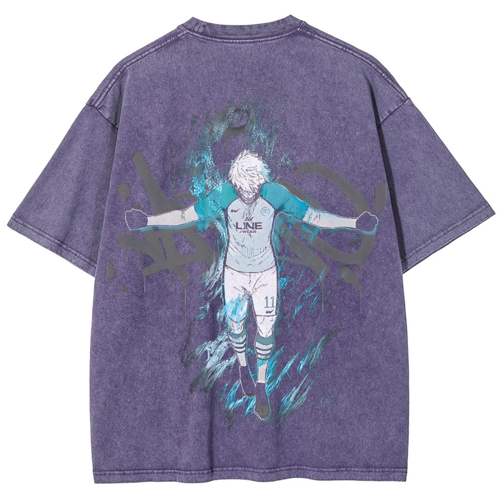 Blue Lock Unisex Fit Washed T-Shirt 2503010130