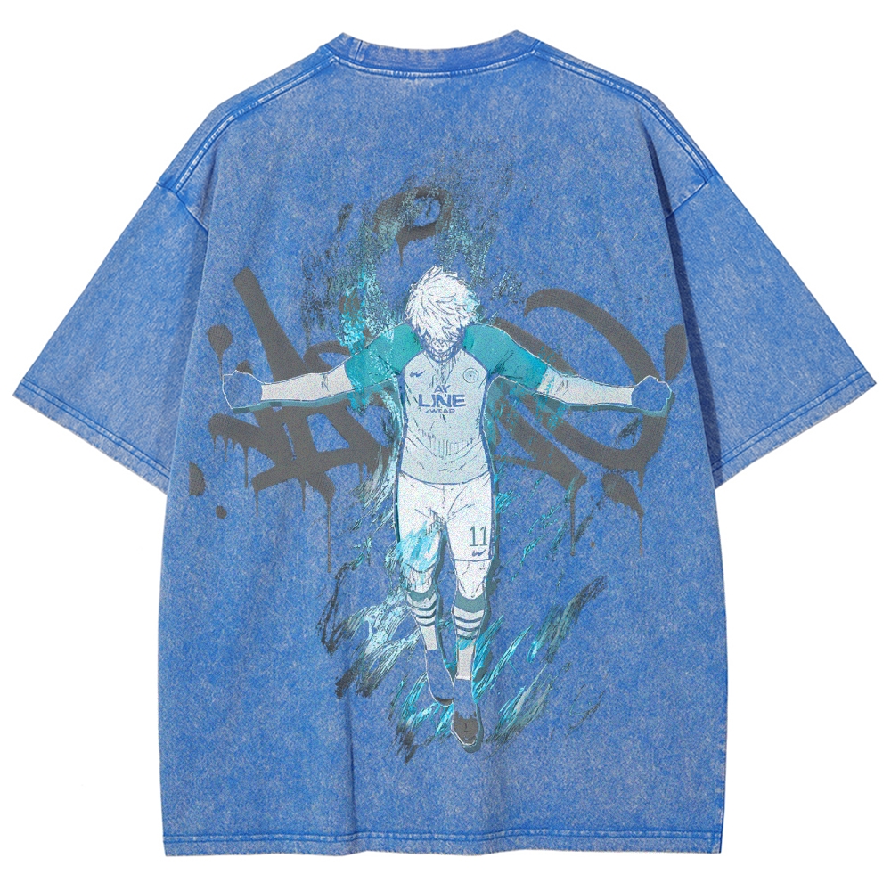 Blue Lock Unisex Fit Washed T-Shirt 2503010130