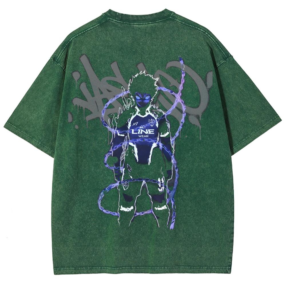 Blue Lock Unisex Fit Washed T-Shirt 2503010136