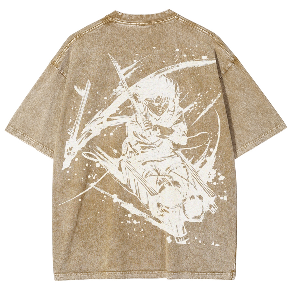 Attack on Titan Unisex Fit Washed T-Shirt 2503010150