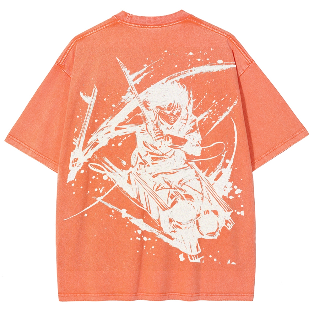 Attack on Titan Unisex Fit Washed T-Shirt 2503010150