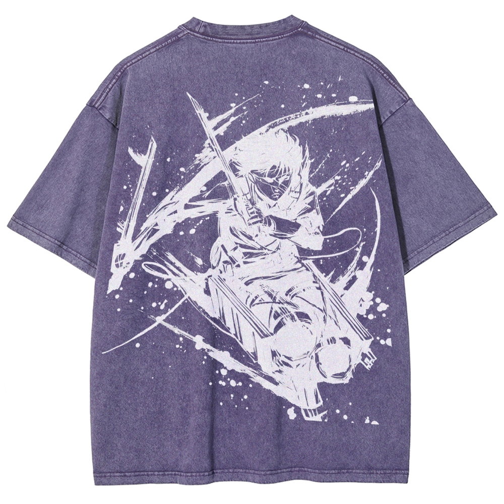 Attack on Titan Unisex Fit Washed T-Shirt 2503010150