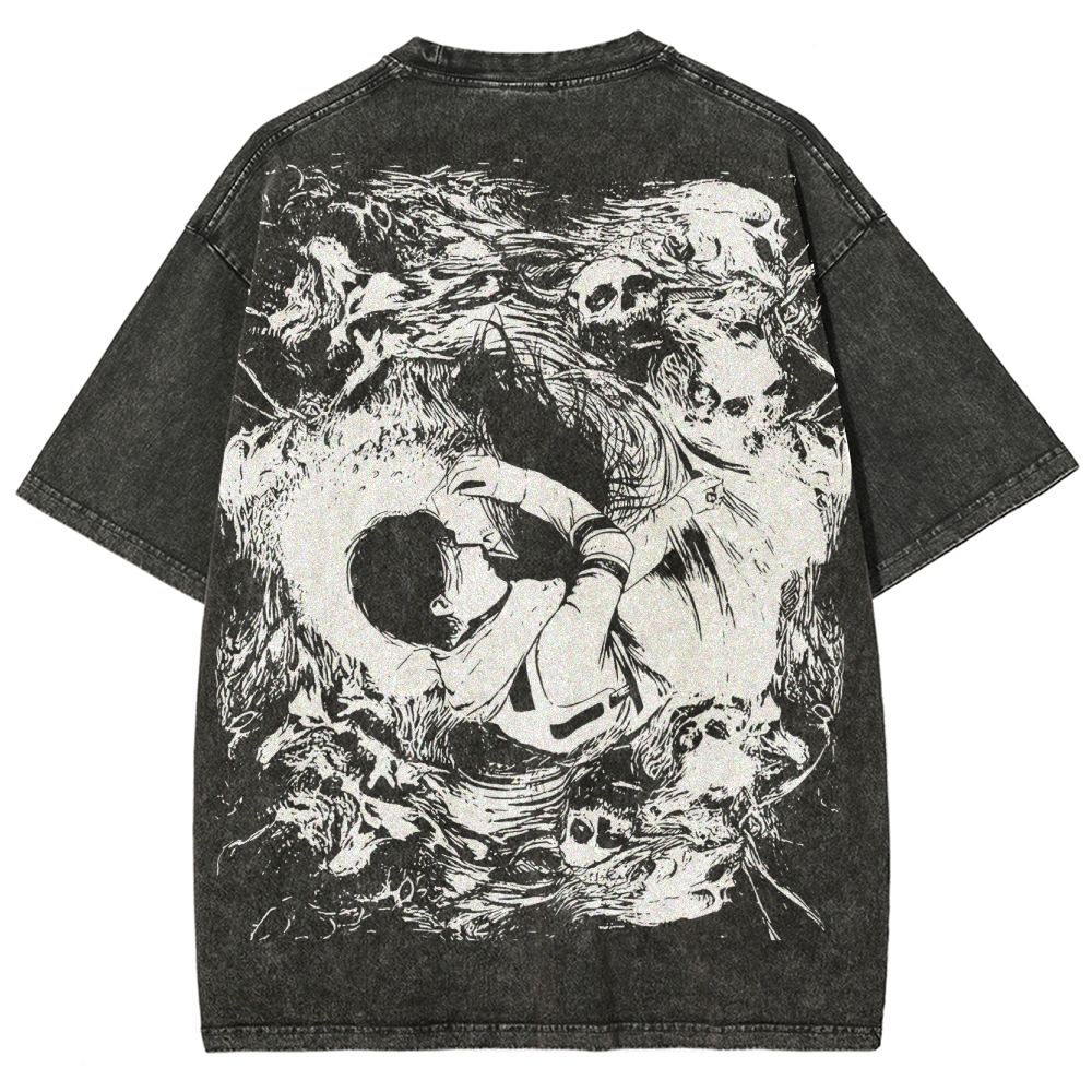 Attack on Titan Unisex Fit Washed T-Shirt 2503010151