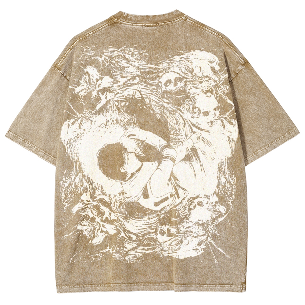 Attack on Titan Unisex Fit Washed T-Shirt 2503010151