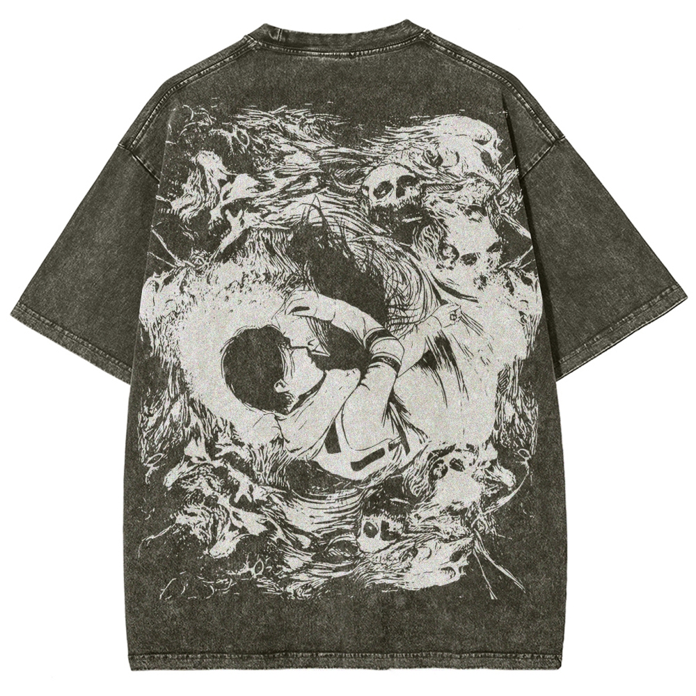 Attack on Titan Unisex Fit Washed T-Shirt 2503010151