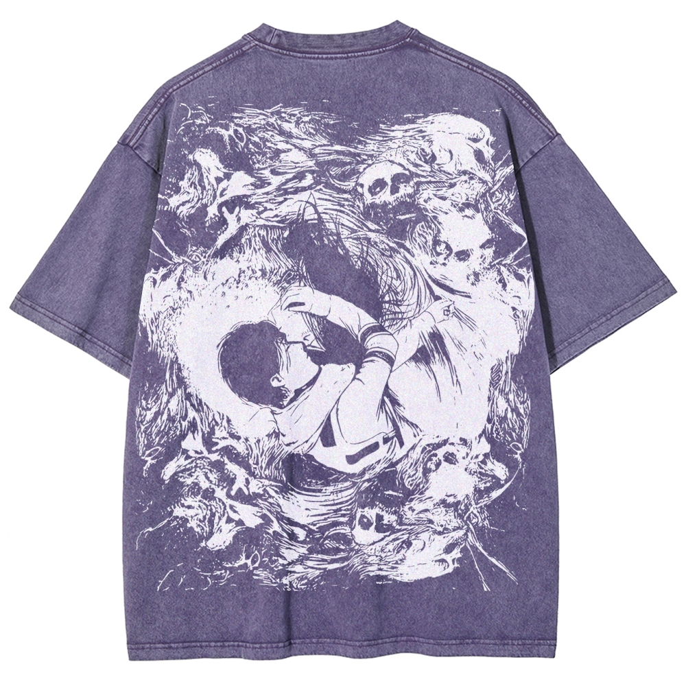 Attack on Titan Unisex Fit Washed T-Shirt 2503010151