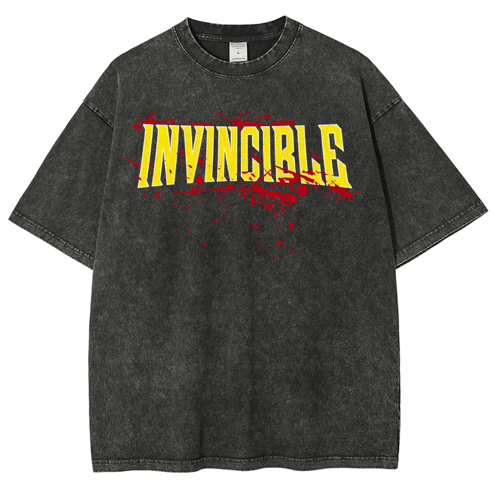 Invincible Unisex Fit Washed T-Shirt 2503010159