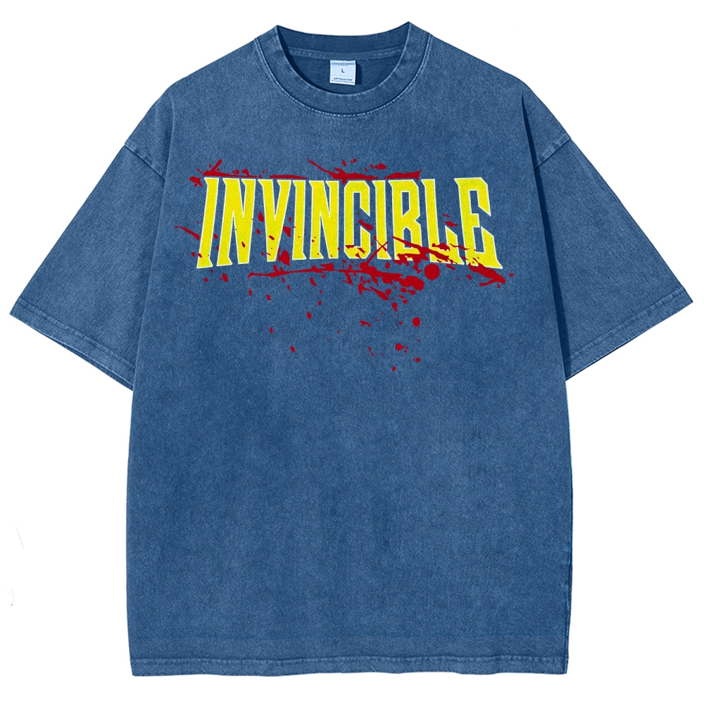 Invincible Unisex Fit Washed T-Shirt 2503010159
