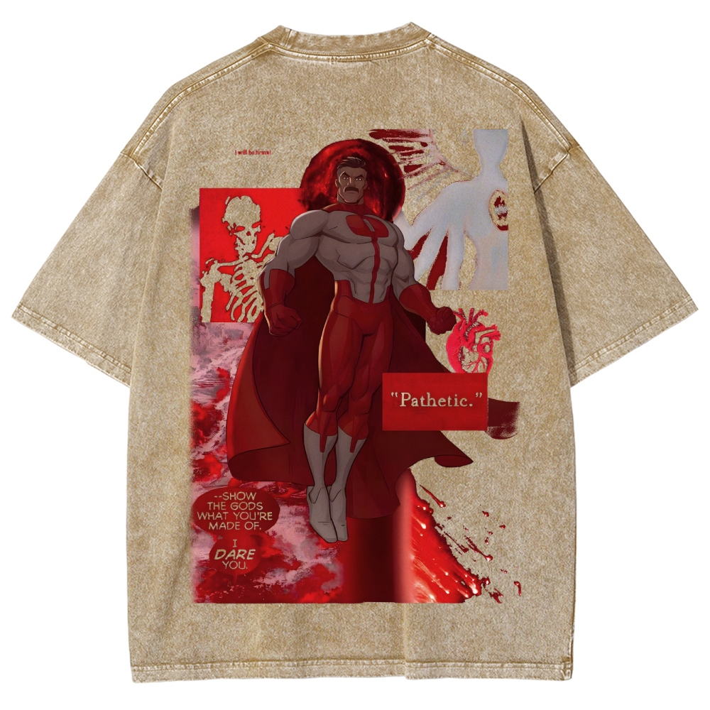 Invincible Unisex Fit Washed T-Shirt 2503010159