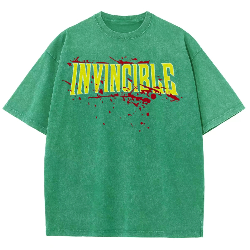 Invincible Unisex Fit Washed T-Shirt 2503010159