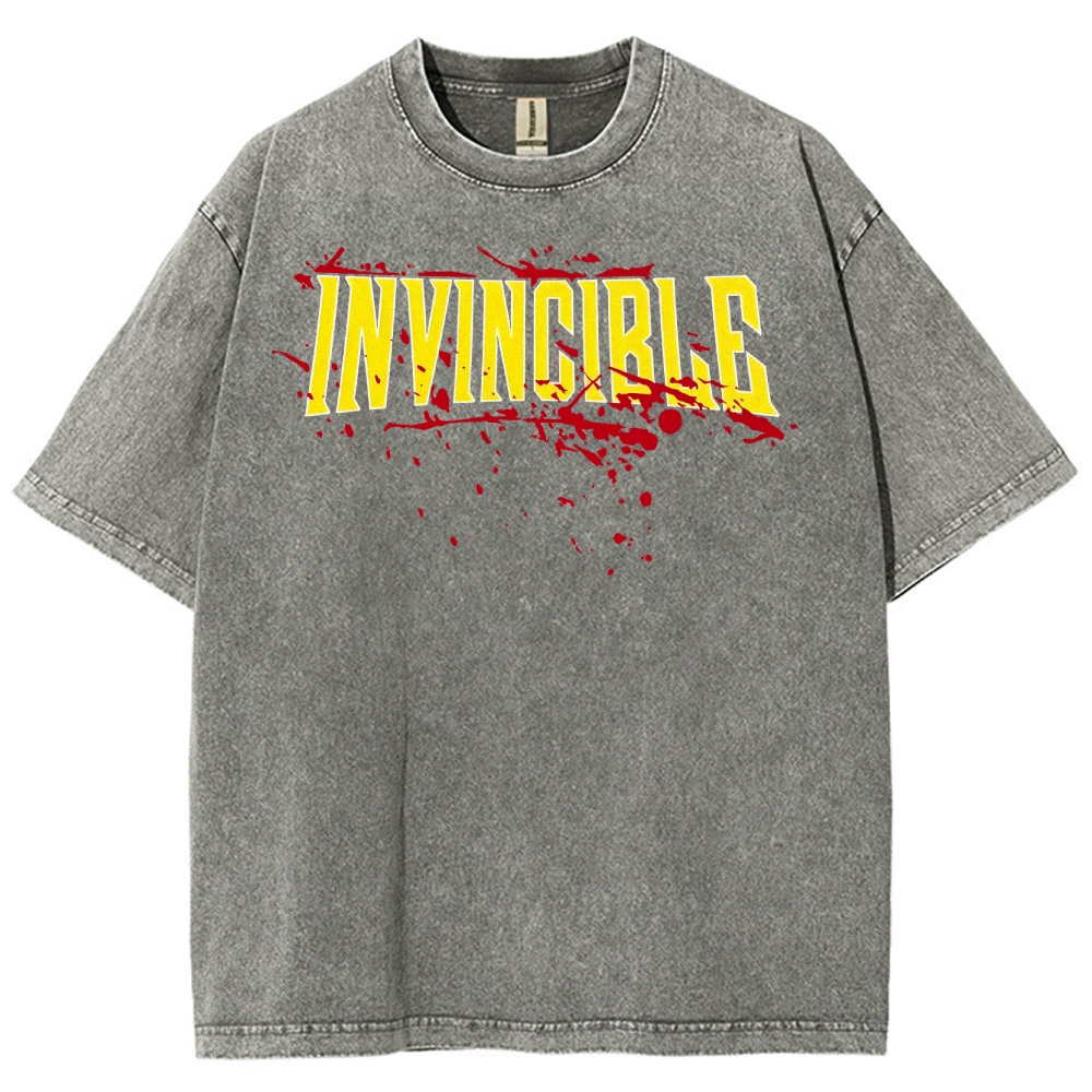 Invincible Unisex Fit Washed T-Shirt 2503010159