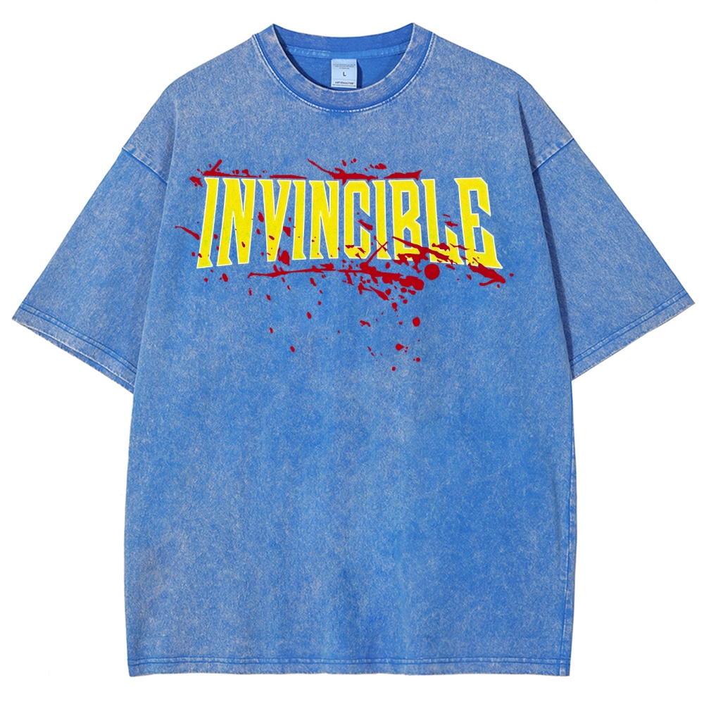 Invincible Unisex Fit Washed T-Shirt 2503010159