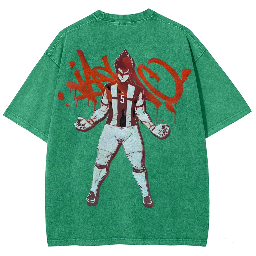 Blue Lock Unisex Fit Washed T-Shirt 2503010272