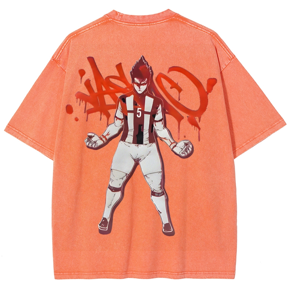 Blue Lock Unisex Fit Washed T-Shirt 2503010272