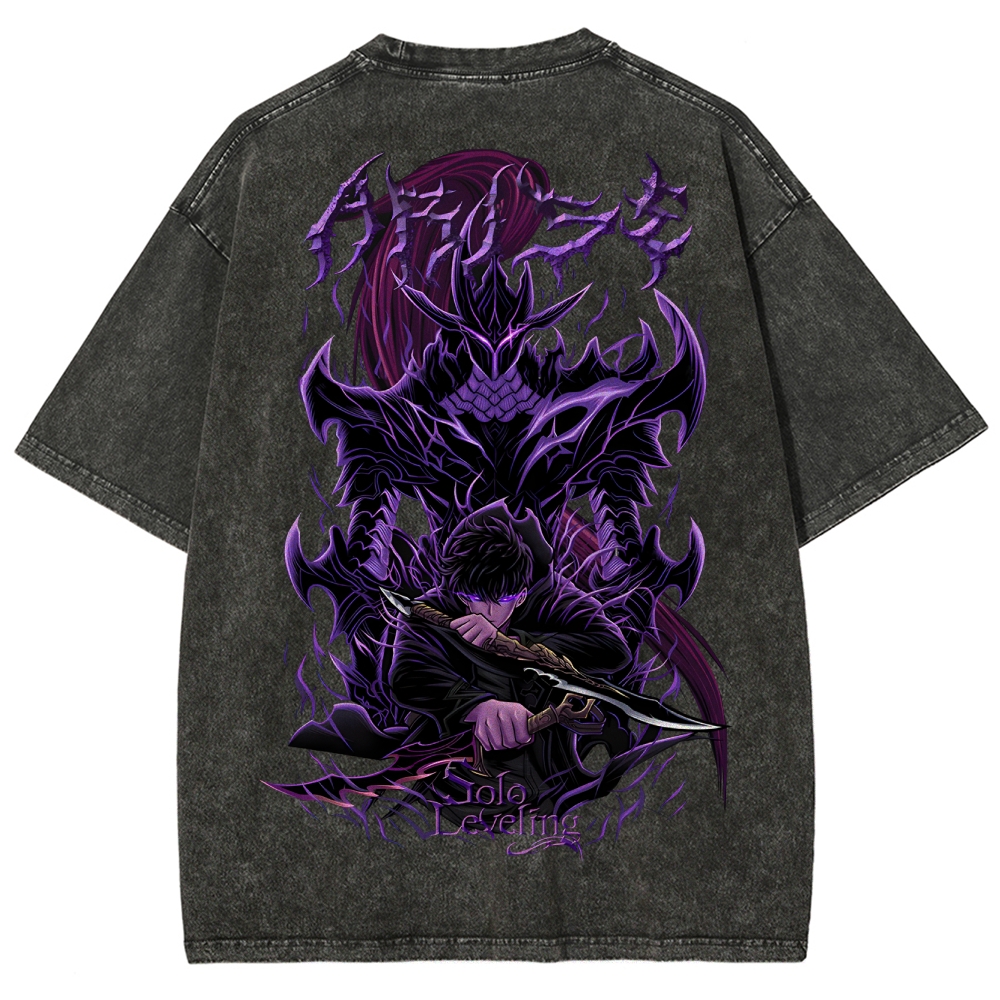 Solo-leveling Unisex Fit Washed T-Shirt 2503010751