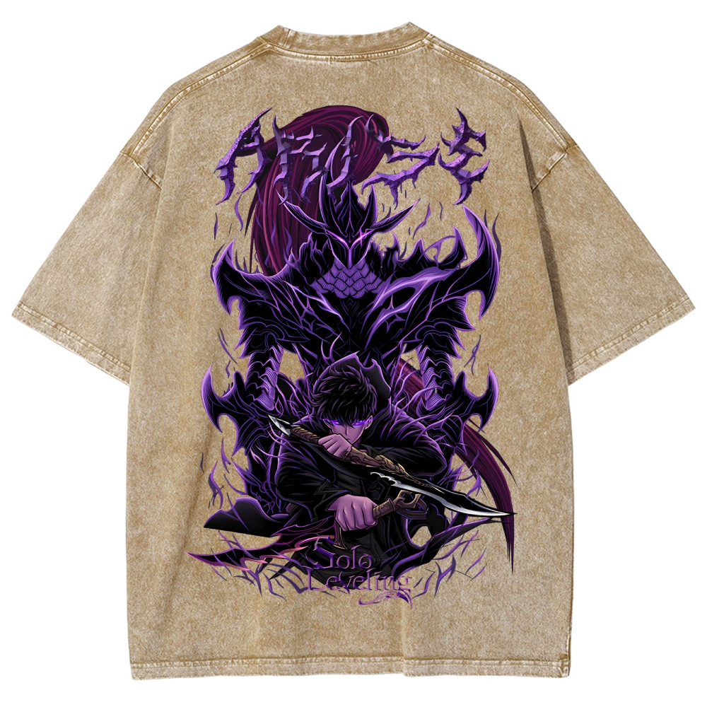 Solo-leveling Unisex Fit Washed T-Shirt 2503010751
