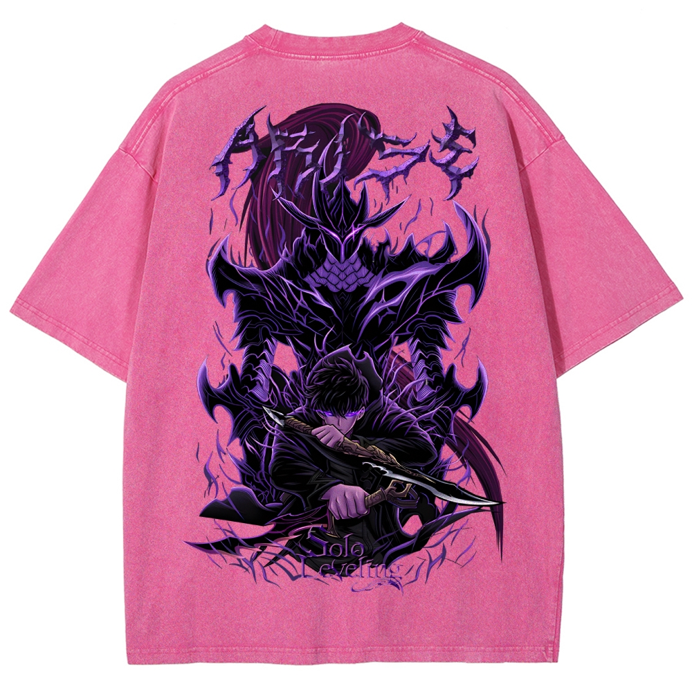 Solo-leveling Unisex Fit Washed T-Shirt 2503010751