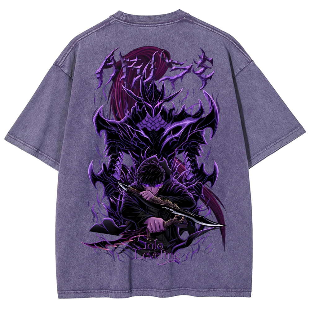 Solo-leveling Unisex Fit Washed T-Shirt 2503010751