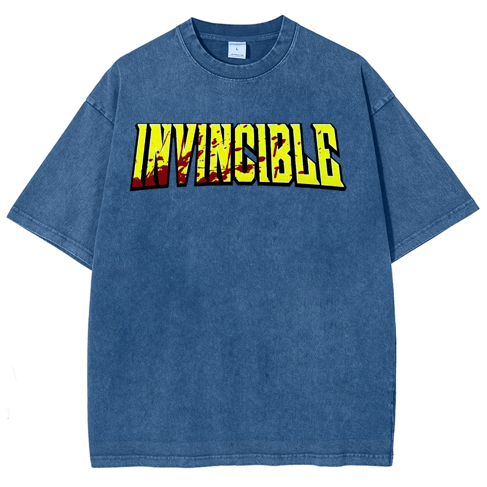 Invincible Unisex Fit Washed T-Shirt 2503011971