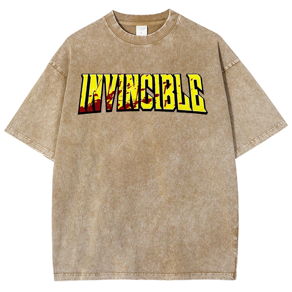 Invincible Unisex Fit Washed T-Shirt 2503011971