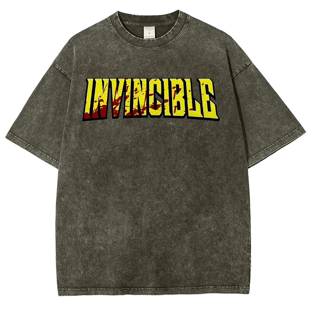 Invincible Unisex Fit Washed T-Shirt 2503011971