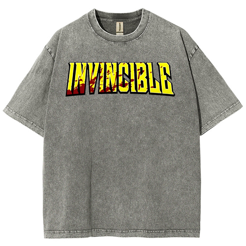Invincible Unisex Fit Washed T-Shirt 2503011971