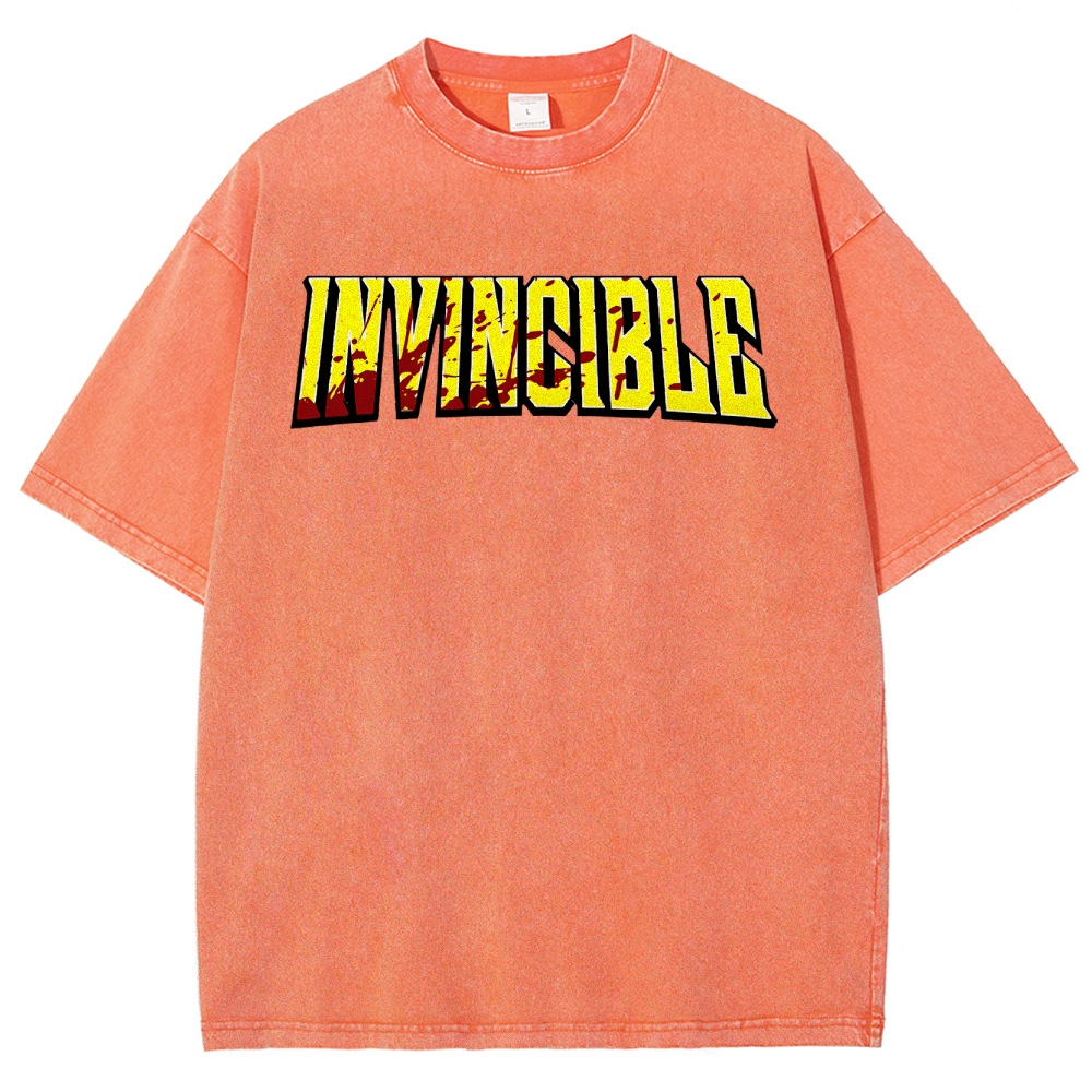 Invincible Unisex Fit Washed T-Shirt 2503011971