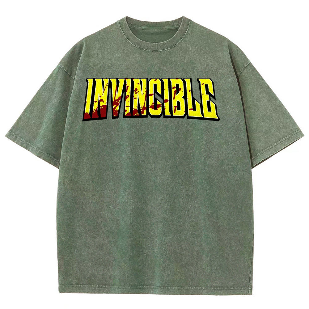 Invincible Unisex Fit Washed T-Shirt 2503011971