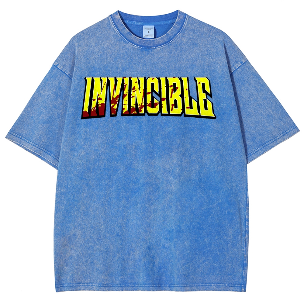 Invincible Unisex Fit Washed T-Shirt 2503011971