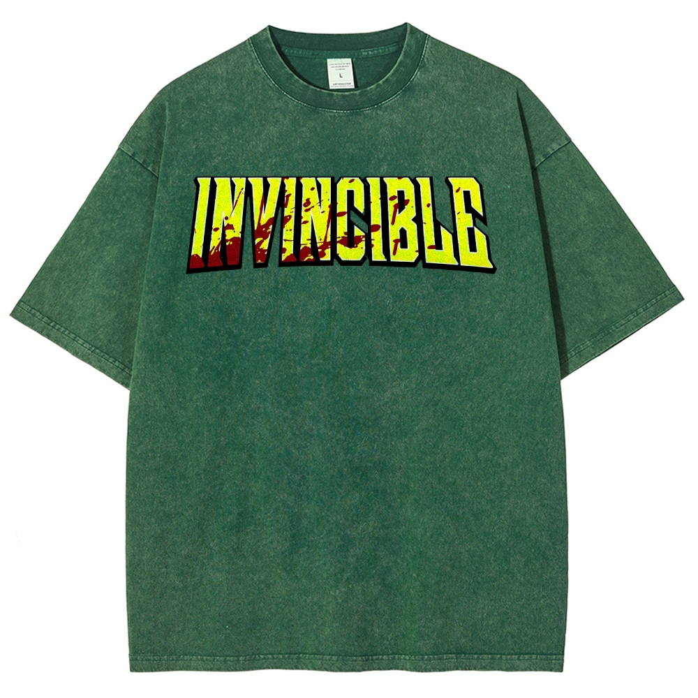 Invincible Unisex Fit Washed T-Shirt 2503011971