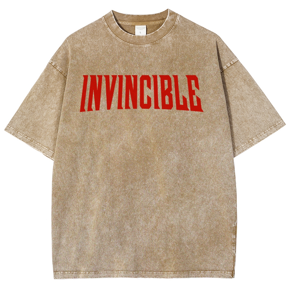 Invincible Unisex Fit Washed T-Shirt 2503011977