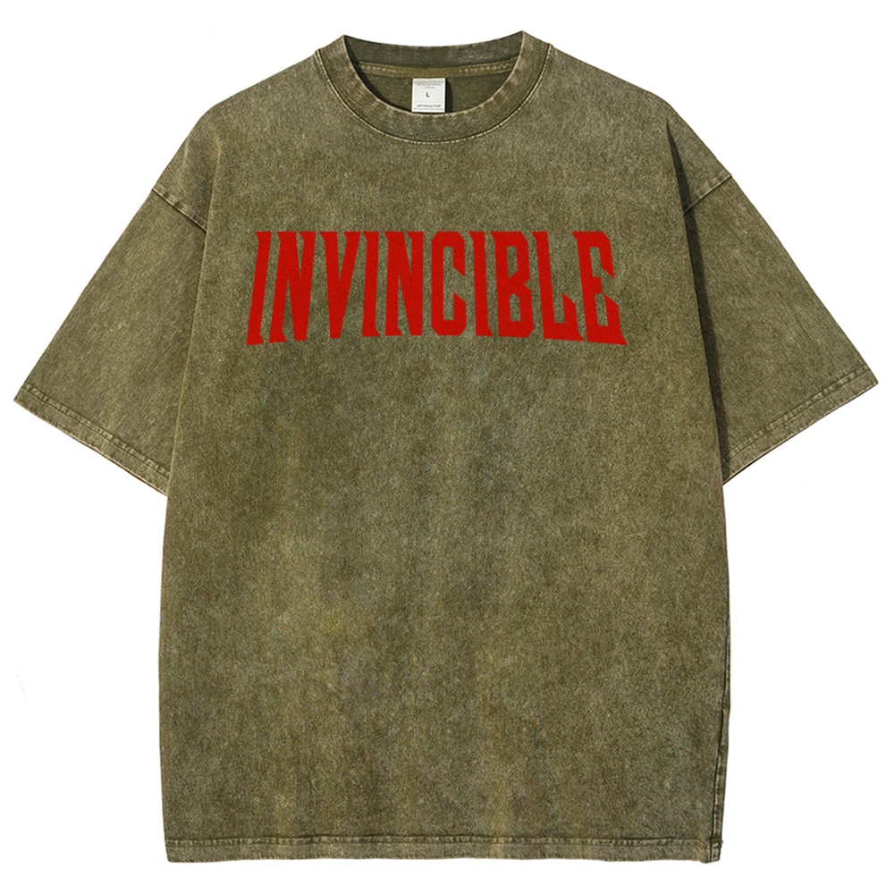 Invincible Unisex Fit Washed T-Shirt 2503011977