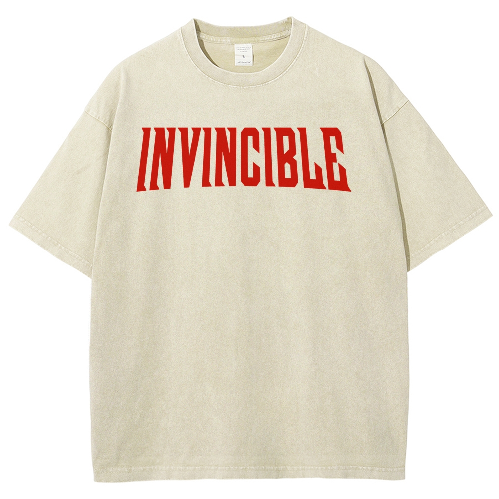 Invincible Unisex Fit Washed T-Shirt 2503011992