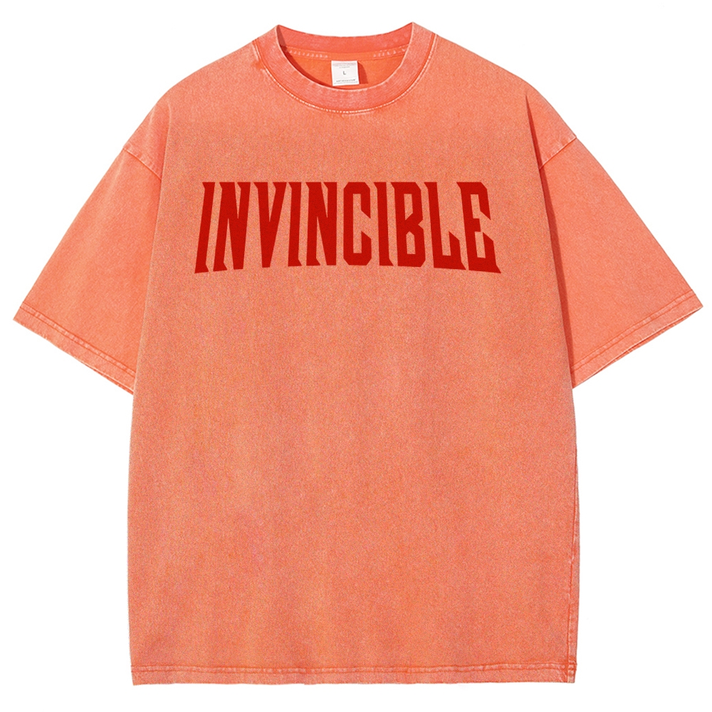 Invincible Unisex Fit Washed T-Shirt 2503011992