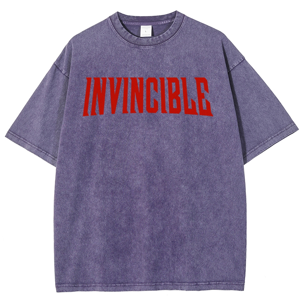 Invincible Unisex Fit Washed T-Shirt 2503011992