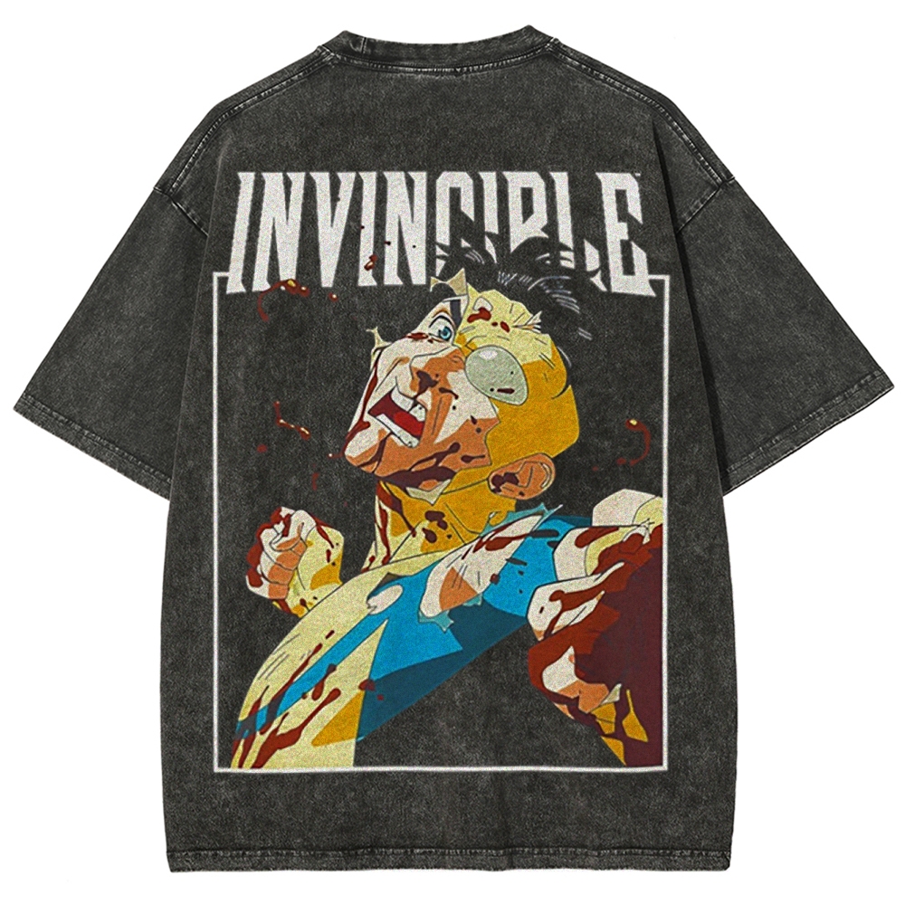 Invincible Unisex Fit Washed T-Shirt 2503012001