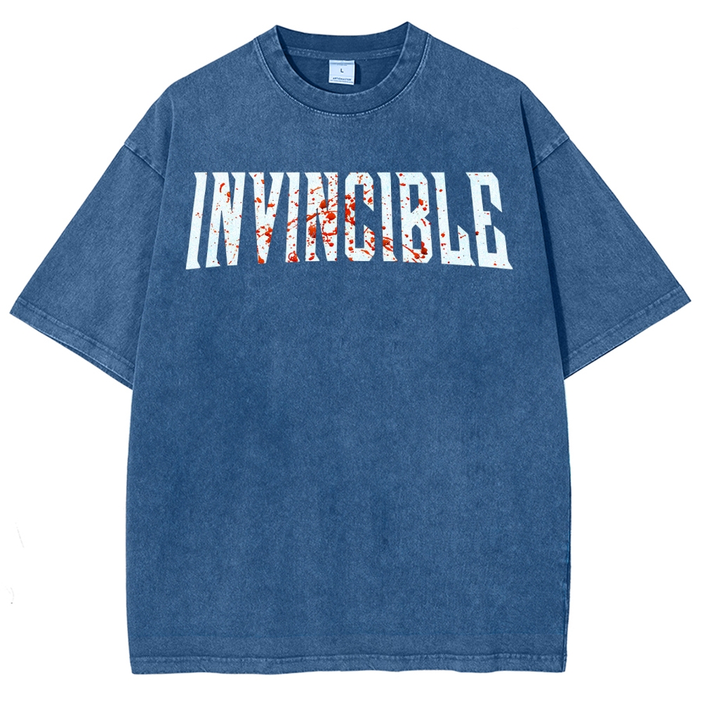 Invincible Unisex Fit Washed T-Shirt 2503012001