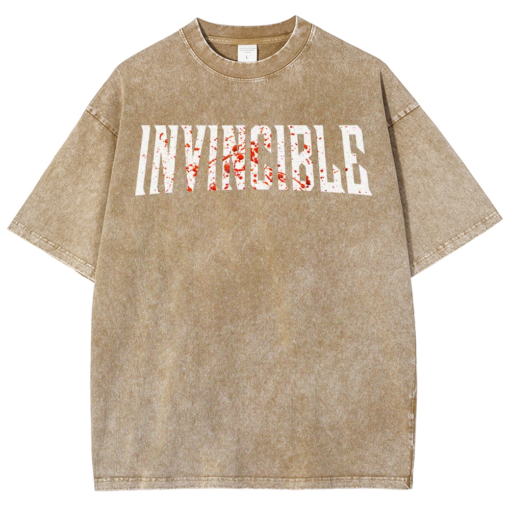 Invincible Unisex Fit Washed T-Shirt 2503012001
