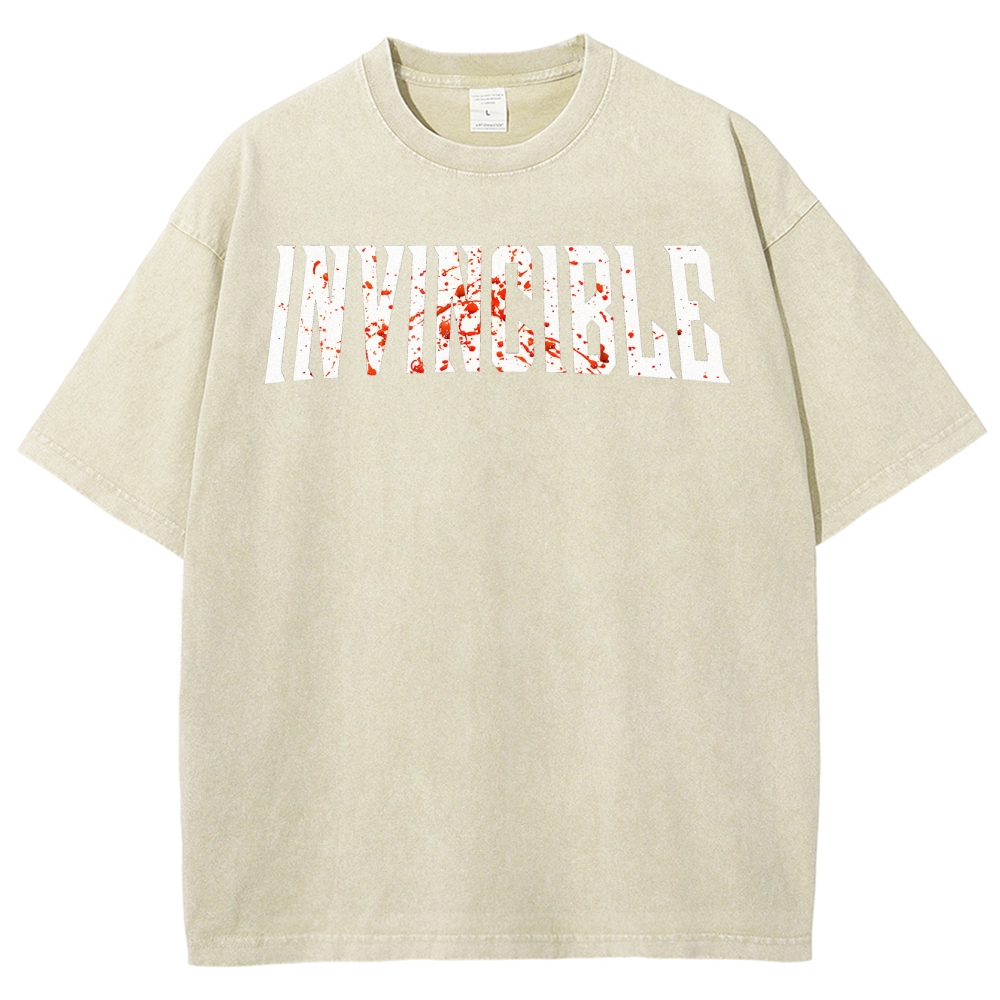 Invincible Unisex Fit Washed T-Shirt 2503012001