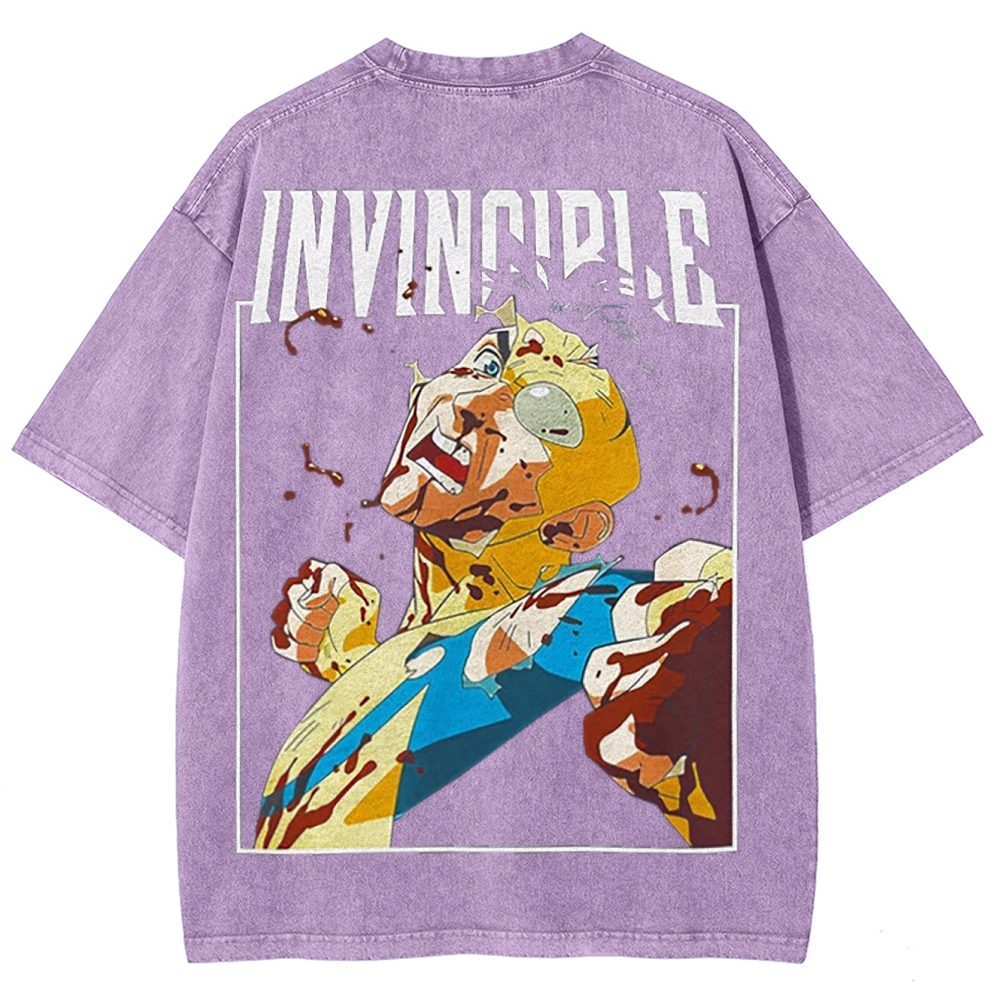 Invincible Unisex Fit Washed T-Shirt 2503012001